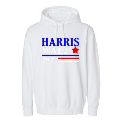 Kamala Harris Tim Walz Waltz 2024 Election Democrat Usa 2024 Garment-Dyed Fleece Hoodie