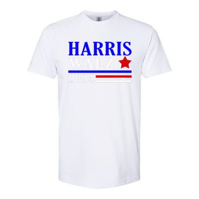 Kamala Harris Tim Walz Waltz 2024 Election Democrat Usa 2024 Softstyle CVC T-Shirt