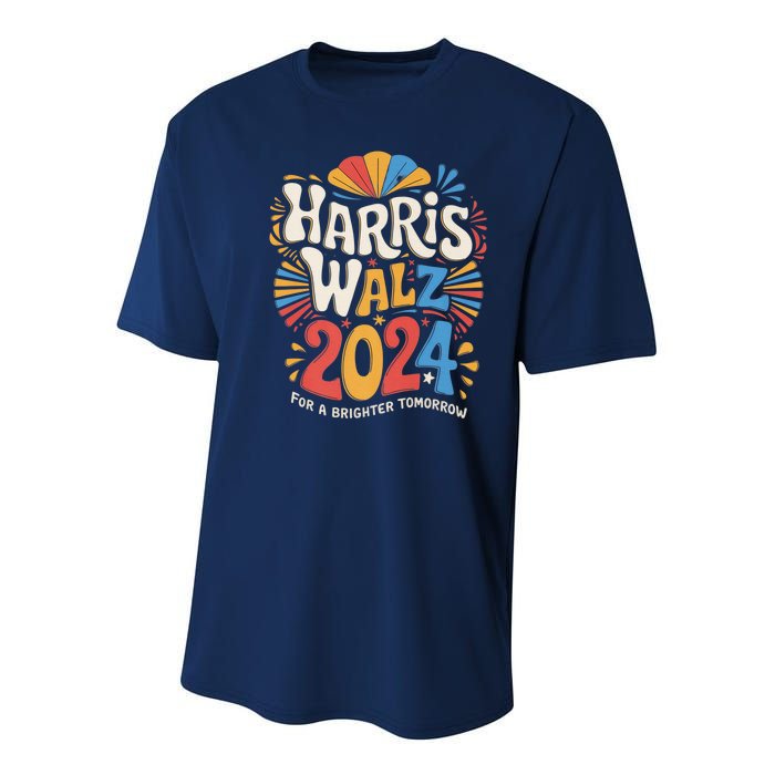 Kamala Harris Tim Waltz Campaign Harris Walz 2024 Election Youth Performance Sprint T-Shirt