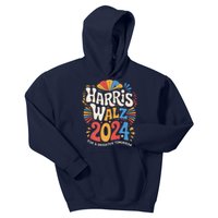 Kamala Harris Tim Waltz Campaign Harris Walz 2024 Election Kids Hoodie