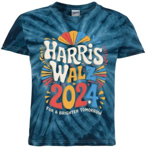 Kamala Harris Tim Waltz Campaign Harris Walz 2024 Election Kids Tie-Dye T-Shirt