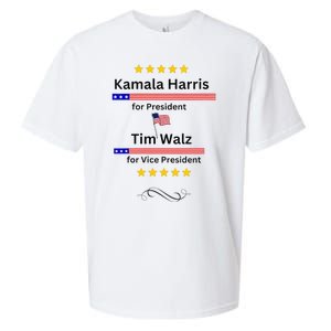 Kamala Harris Tim Walz For President And Vice President Vote Sueded Cloud Jersey T-Shirt