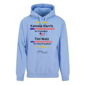 Kamala Harris Tim Walz For President And Vice President Vote Unisex Surf Hoodie