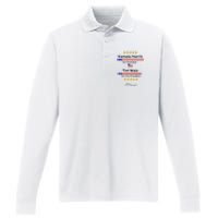 Kamala Harris Tim Walz For President And Vice President Vote Performance Long Sleeve Polo