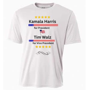 Kamala Harris Tim Walz For President And Vice President Vote Cooling Performance Crew T-Shirt