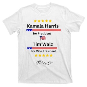 Kamala Harris Tim Walz For President And Vice President Vote T-Shirt