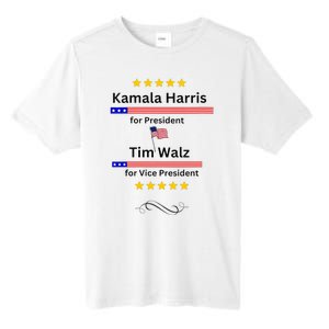 Kamala Harris Tim Walz For President And Vice President Vote Tall Fusion ChromaSoft Performance T-Shirt