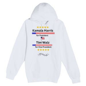 Kamala Harris Tim Walz For President And Vice President Vote Premium Pullover Hoodie