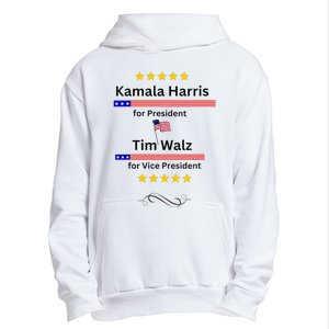 Kamala Harris Tim Walz For President And Vice President Vote Urban Pullover Hoodie