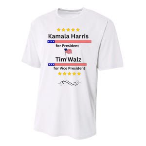 Kamala Harris Tim Walz For President And Vice President Vote Performance Sprint T-Shirt