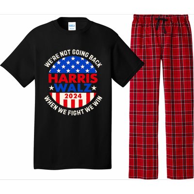 Kamala Harris Tim Walz 2024 When We Fight We Win Pajama Set