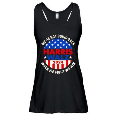 Kamala Harris Tim Walz 2024 When We Fight We Win Ladies Essential Flowy Tank