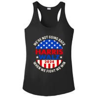 Kamala Harris Tim Walz 2024 When We Fight We Win Ladies PosiCharge Competitor Racerback Tank