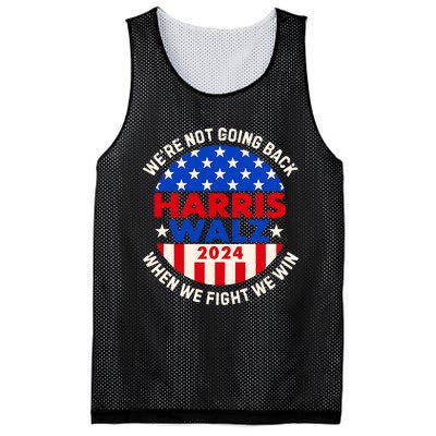 Kamala Harris Tim Walz 2024 When We Fight We Win Mesh Reversible Basketball Jersey Tank