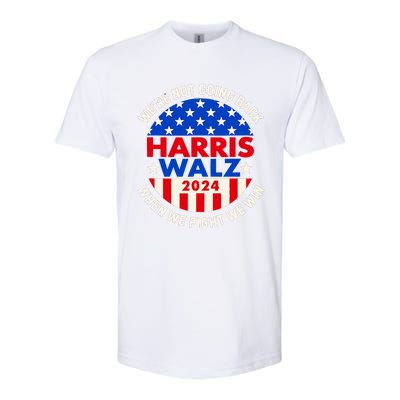 Kamala Harris Tim Walz 2024 When We Fight We Win Softstyle CVC T-Shirt