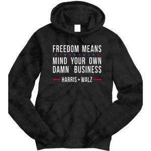 Kamala Harris Tim Walz For President And Vice President Tie Dye Hoodie