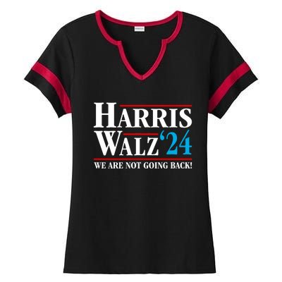 Kamala Harris Tim Walz Waltz Harris Waltz 2024 Vp Election Ladies Halftime Notch Neck Tee