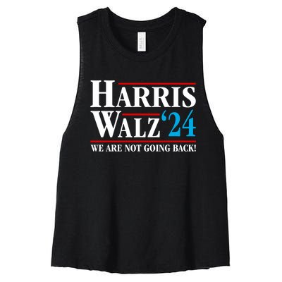 Kamala Harris Tim Walz Waltz Harris Waltz 2024 Vp Election Women's Racerback Cropped Tank