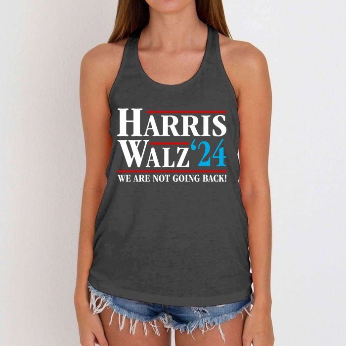 Kamala Harris Tim Walz Waltz Harris Waltz 2024 Vp Election Women's Knotted Racerback Tank