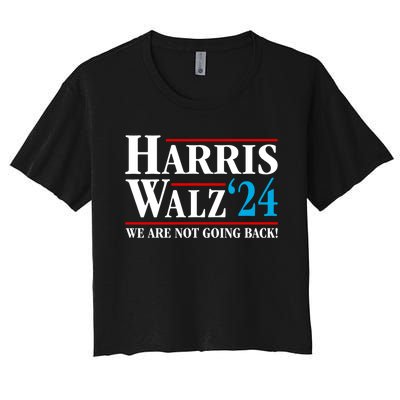 Kamala Harris Tim Walz Waltz Harris Waltz 2024 Vp Election Women's Crop Top Tee