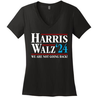 Kamala Harris Tim Walz Waltz Harris Waltz 2024 Vp Election Women's V-Neck T-Shirt