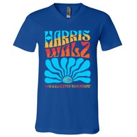 Kamala Harris Tim Walz Waltz V-Neck T-Shirt