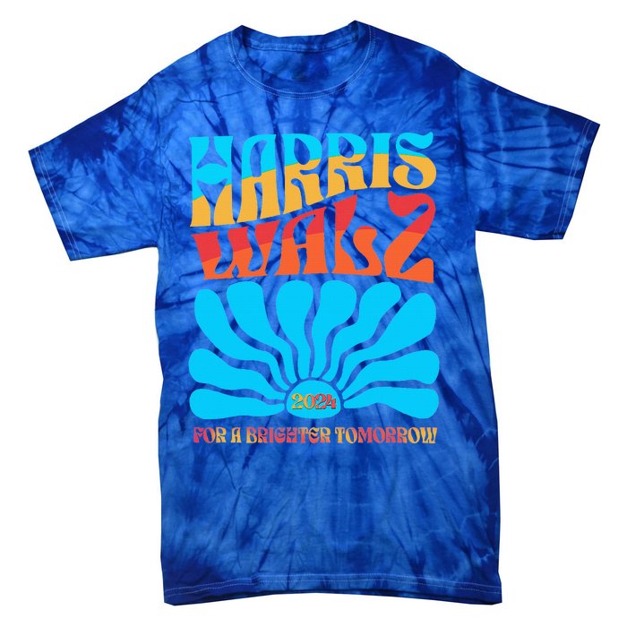 Kamala Harris Tim Walz Waltz Tie-Dye T-Shirt