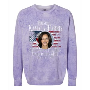 Kamala Harris Tim Walz Inauguration 2025 Victory Memorabilia Colorblast Crewneck Sweatshirt