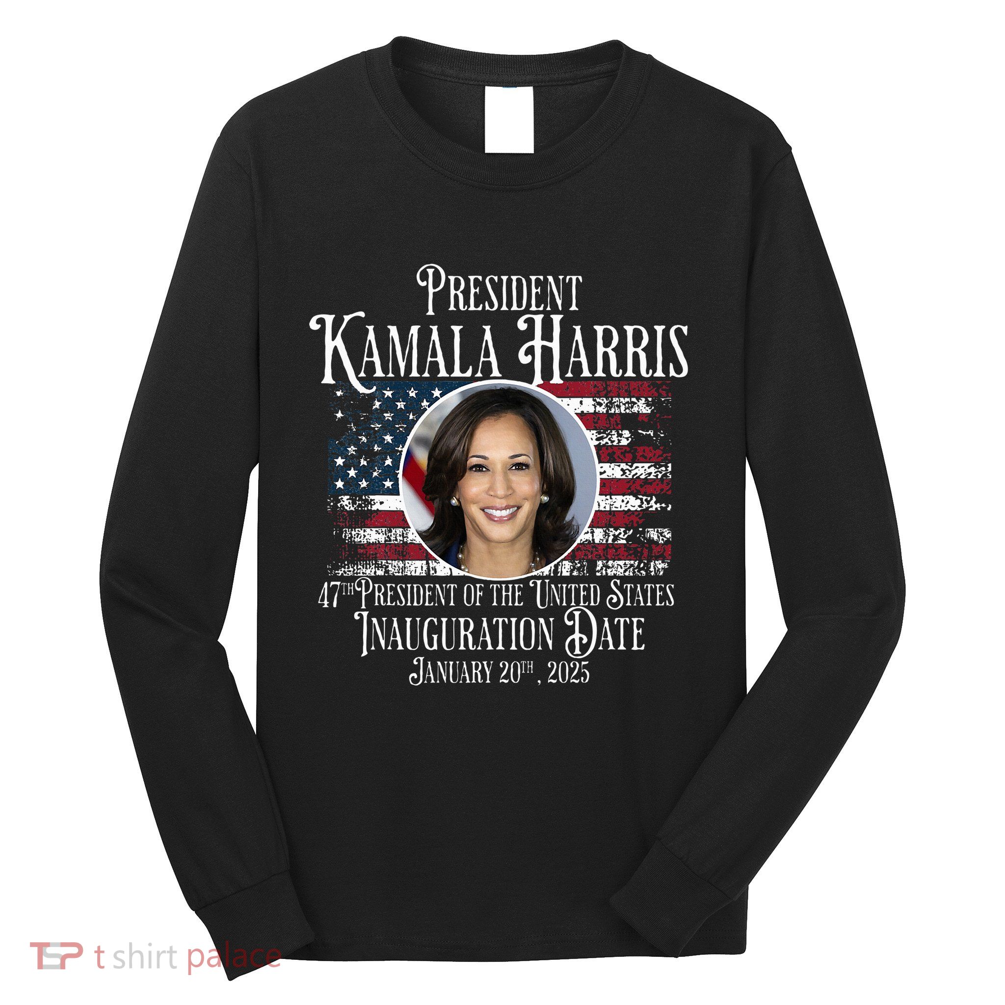 Kamala Harris Tim Walz Inauguration 2025 Victory Memorabilia Long Sleeve Shirt