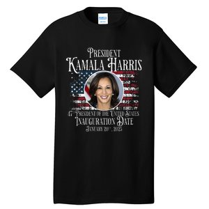 Kamala Harris Tim Walz Inauguration 2025 Victory Memorabilia Tall T-Shirt