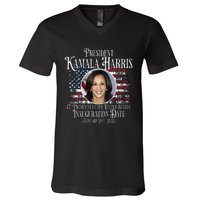 Kamala Harris Tim Walz Inauguration 2025 Victory Memorabilia V-Neck T-Shirt