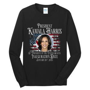 Kamala Harris Tim Walz Inauguration 2025 Victory Memorabilia Tall Long Sleeve T-Shirt