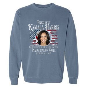 Kamala Harris Tim Walz Inauguration 2025 Victory Memorabilia Garment-Dyed Sweatshirt