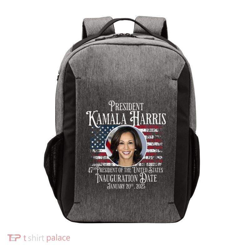 Kamala Harris Tim Walz Inauguration 2025 Victory Memorabilia Vector Backpack