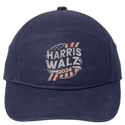 Kamala Harris Tim Walz Waltz 2024 7-Panel Snapback Hat