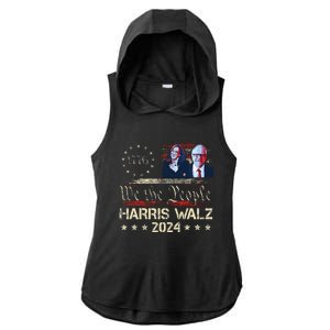 Kamala Harris Tim Walz Waltz Ladies PosiCharge Tri-Blend Wicking Draft Hoodie Tank