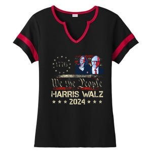 Kamala Harris Tim Walz Waltz Ladies Halftime Notch Neck Tee