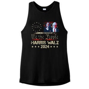 Kamala Harris Tim Walz Waltz Ladies PosiCharge Tri-Blend Wicking Tank