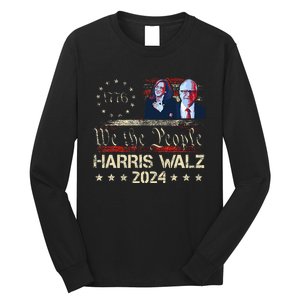 Kamala Harris Tim Walz Waltz Long Sleeve Shirt