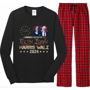 Kamala Harris Tim Walz Waltz Long Sleeve Pajama Set