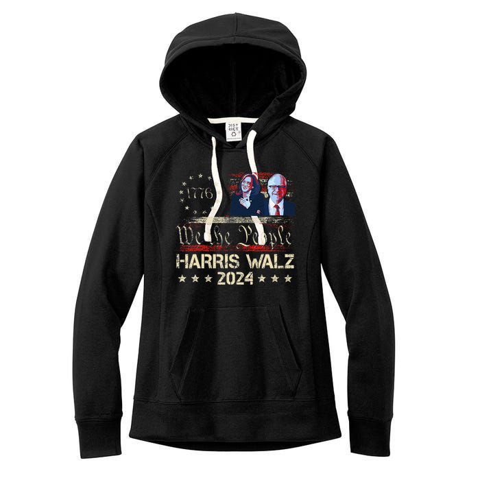 Kamala Harris Tim Walz Waltz Women's Fleece Hoodie