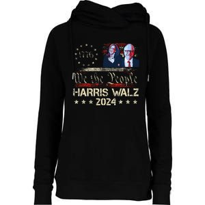 Kamala Harris Tim Walz Waltz Womens Funnel Neck Pullover Hood