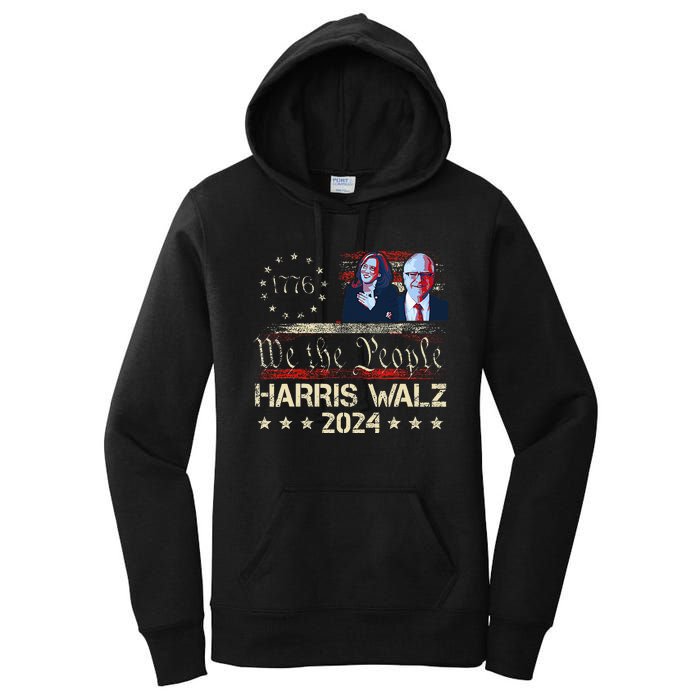 Kamala Harris Tim Walz Waltz Women's Pullover Hoodie