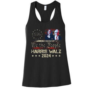 Kamala Harris Tim Walz Waltz Women's Racerback Tank