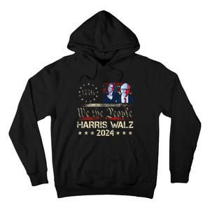 Kamala Harris Tim Walz Waltz Tall Hoodie