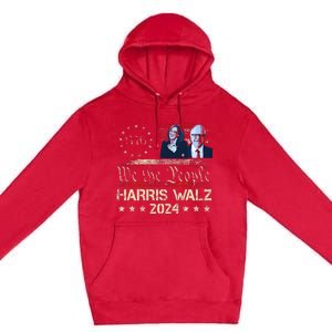 Kamala Harris Tim Walz Waltz Premium Pullover Hoodie