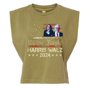 Kamala Harris Tim Walz Waltz Garment-Dyed Women's Muscle Tee