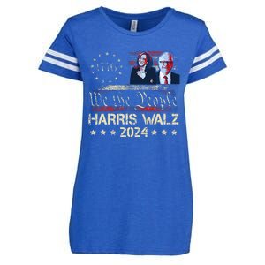 Kamala Harris Tim Walz Waltz Enza Ladies Jersey Football T-Shirt