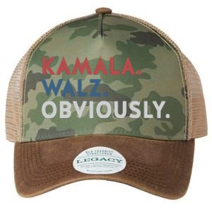 Kamala Harris Tim Walz Obviously 2024 Election Legacy Tie Dye Trucker Hat