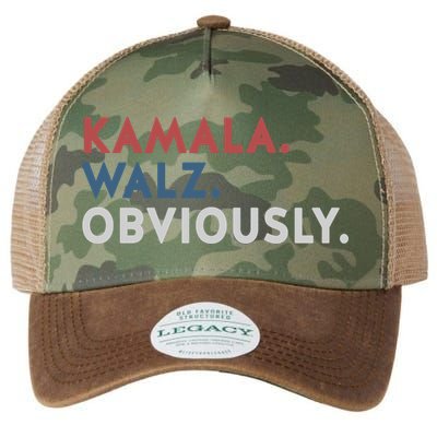 Kamala Harris Tim Walz Obviously 2024 Election Legacy Tie Dye Trucker Hat
